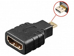 Переходник штекер microHDMI - гнездо HDMI, G/Pl