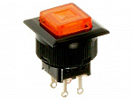 Кнопка RWD-313 OFF-(ON) LED, 250V/1.5A, 4c красный