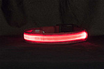 Ошейник Richi 32-34см (S) красный со свет. лентой, 3 режима, 2*CR2025