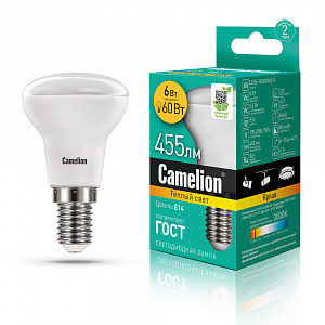 Camelion LED6-R50/830/E14 6W 3000K матовая