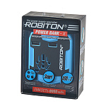Переходник сетевой Robiton Power Bank-X 6000мАч, 2USB