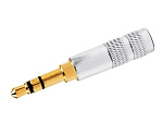 Штекер 3.5 mm стерео BIG, G/Ni серебро