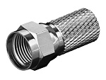Штекер F накручивающийся (l=17mm), на кабель 7.2mm, Ni
