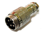 Штекер MIC345 M16 5-pin, 125V/7A, на кабель