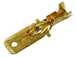 Нож 6.3mm, пайка с обжимом