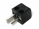 Штекер для акустики 2 PIN DIN, с винтом (кубик), черный