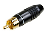 Штекер RCA на кабель 8mm, G/Nic белый
