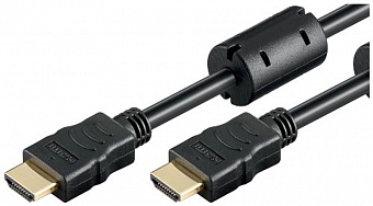HDMI-HDMI 5m (феррит), 7.5mm golden pin