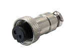 Гнездо GX12 M12 2-pin, 125V/5A, на кабель