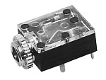 Гнездо 3.5 mm стерео на корпус, с выключением, 5c, Ni/Pl