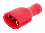 Гнездо 6.35mm FDFD1.25-250 (0.5-1.5mm), красный