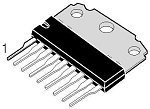Микросхема TDA1013B, HSIP9