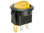 Выключатель RWB-214 OFF-ON neon, 250V/6.5A, 3c желтый