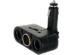 Разветвитель прикуривателя Supra SCP1-3 (12/24V, 5A, 80W, 3 гнезда)