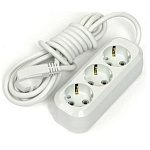 Сетевой удлинитель LUX У3-Е-10 3-местный с з/к, 250В 16А, 10м