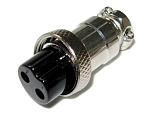 Гнездо MIC322 M16 2-pin, 125V/7A, на кабель