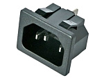 Штекер AC 250V с защелкой, 15A, 3pin на корпус