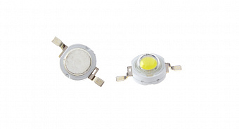 Светодиод 1W ColdW 350mA 3.2-3.4V high lumen (Холодный белый 10000-15000K)