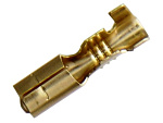 Гнездо цилиндрическое 4mm, пайка с обжимом