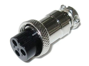 Гнездо MIC323 M16 3-pin, 125V/7A, на кабель