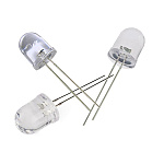 Светодиод 10мм CW 20mA 3.0-3.6V (белый)