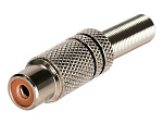 Гнездо RCA на кабель, Ni черное