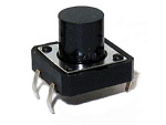 Кнопка тактовая 12/12/10 (шток 6.5mm), 4c