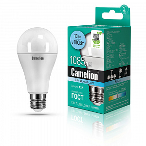 Camelion LED13-A60/845/E27 220V 13W 4500K матовая
