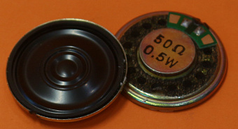 Громкоговоритель (динамик) YD28-05M (28/h5/магн. N35) 50Ohm 0.5W, металл