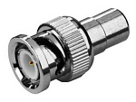 Переходник штекер BNC - гнездо RCA, Ni