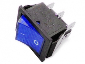 Выключатель RWB-506 ON-ON neon, 250V/15A, 6c синий