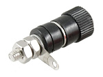 Гнездо Banana 34mm (шток=20mm) Ni/Pl, черное