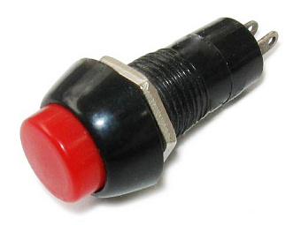 Кнопка RWD-208 OFF-(ON), 250V/3A, 2c красная