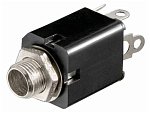 Гнездо 6.35 mm стерео на корпус, Ni/Pl