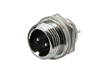 Штекер GX12 M12 2-pin, 125V/5A, на корпус