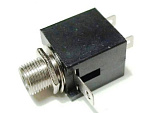 Гнездо 6.35 mm моно на корпус, Ni/Pl