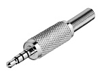 Штекер 3.5 mm 4pin TRRS, Ni