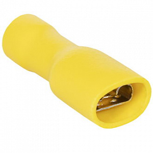 Гнездо 6.35mm FDFD5.5-250 (4.0-6.0mm), желтый