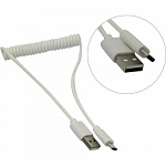 SmartBuy USB шт. - USB Type C шт. 1m, белый, Spiral