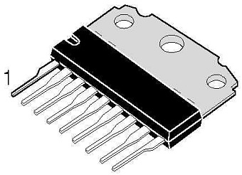 Микросхема TDA1013B, HSIP9