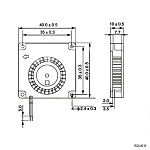 Вентилятор RQU4010MS Tidar, 24VDC