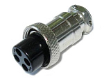 Гнездо MIC324 M16 4-pin, 125V/7A, на кабель