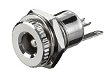Гнездо DC 5.5/2.5mm на корпус, с гайкой, Ni