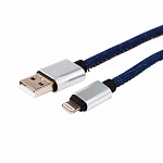 Шнур соединительный Rexant для Iphone 5/6/7, джинсовая оплетка