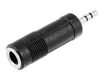 Переходник штекер 3.5 mm - гнездо 6.35 mm, стерео, Ni/Pl