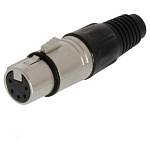 Гнездо XLR 5-pin на кабель, Ni/Pl
