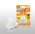 Лампа Ecowatt GU10 220V 5W 3000K GU10 теплый белый