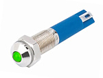 Индикатор 12-24V M6 LED, антивандальный, IP67, зелёный