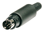 Штекер miniDIN 8-pin, Ni/Pl