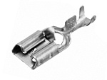 Гнездо 6.3mm, защелка в нож, пайка с обжимом